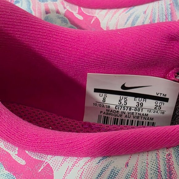 Nike Odyssey React Flyknit 2 Floral Print Women’s Sneakers Size 8 - Picture 7 of 7